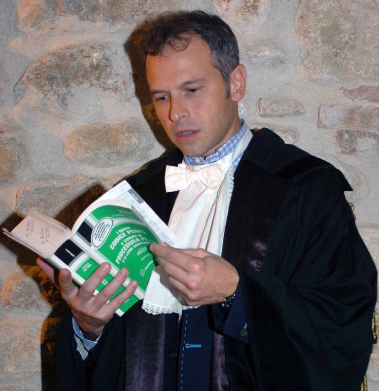 Avv. Mauro Gionni in toga